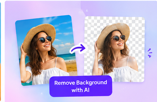 Picsart AI background removal tool