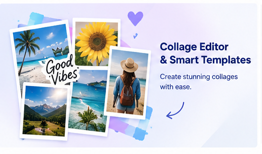 Picsart collage editor and smart templates