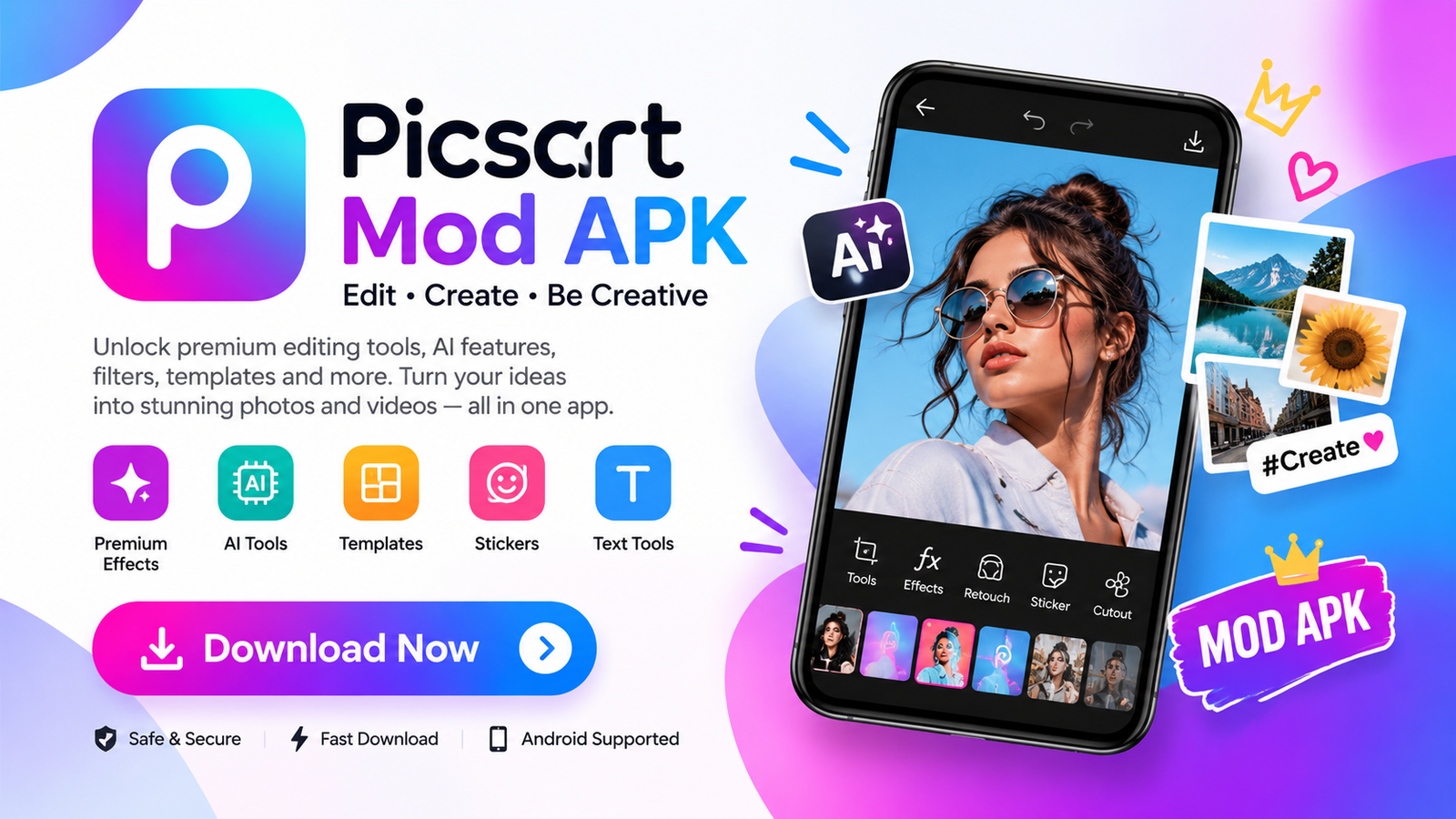 Picsart Mod APK hero banner